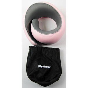 FlyHugz Neck Travel Pillow Memory Foam Neck Pillow for Comfort Pink